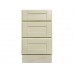 18" Vanity Cabinet with Drawers Creme White - B07256T1NV